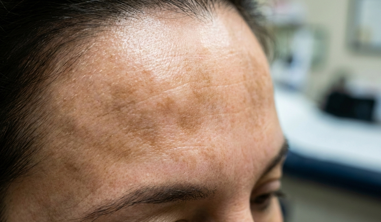 testa com melasma
